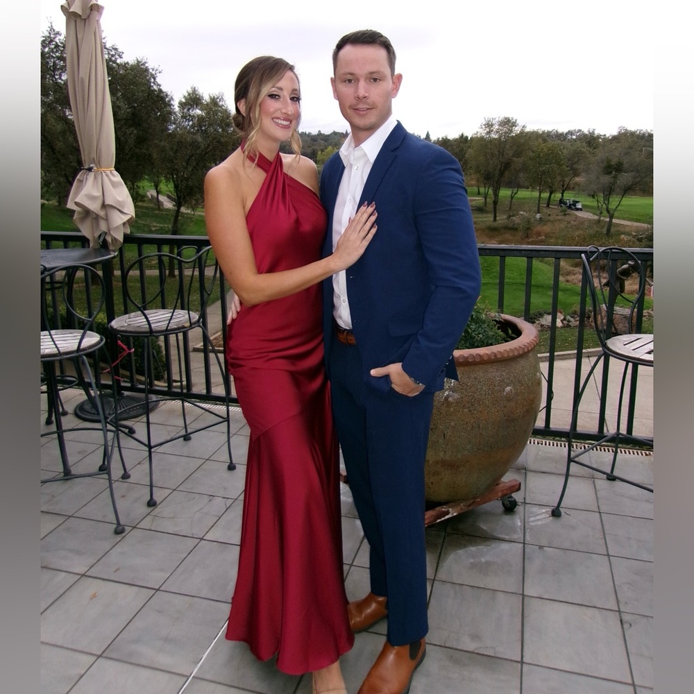 Birdy Grey - Burgundy Halter Dress